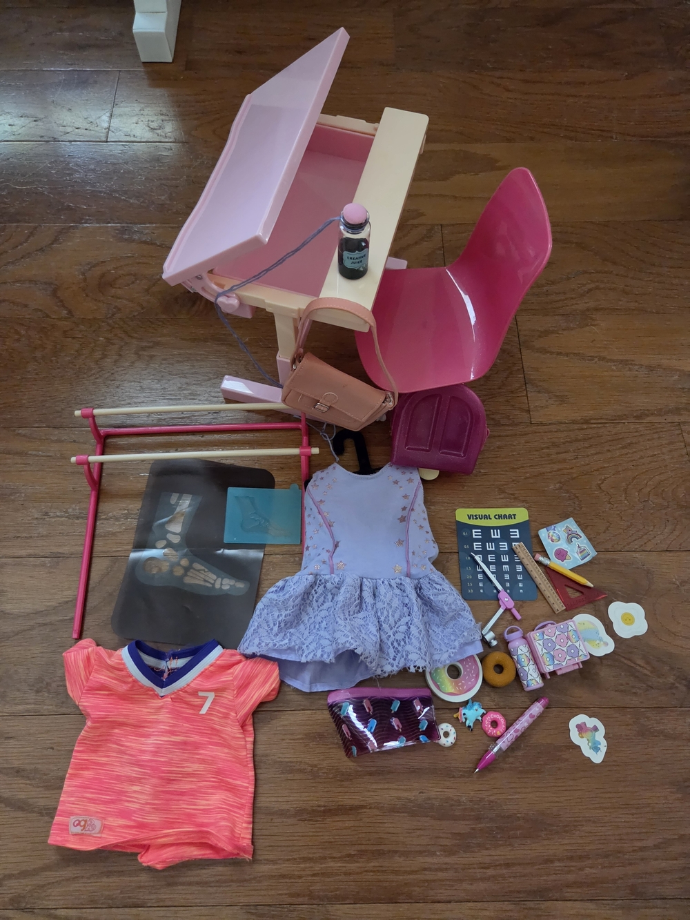 Our Generation Desk & Chair Play Set with Accessories, Extra Accessories